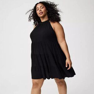 TORRID Mini Crinkle Gauze Tiered Dress Size 2